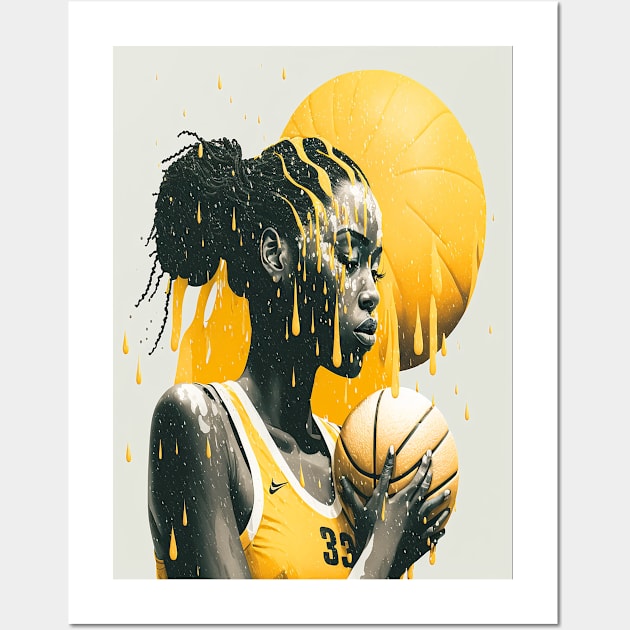 basketball girl Wall Art by RobinaultCoils